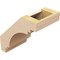 Ekena Millwork 5-inch W x 8-inch D x 8-inch H Pescadero Rough Cedar Woodgrain TimberThane Knee Brace, Primed BRCUR05X08X08PECRCPR - alternate 3